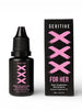 Gel intim SEXITIVE XXX For Her, susține stimularea clitoridiană, cu efect de încălzire, ingrediente naturale, textură mătăsoasă, 15 ml