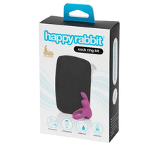 Kit HAPPY RABBIT Cock Ring Kit, cu inel vibrator pentru penis cu 12 funcții de vibrație și geantă de călătorie inclusă