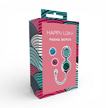 Set bile kegel HAPPY LOKY Kegel Beads, 4 bile cu greutăți progresive, din silicon medical, 15 x 25 x 35 x 55 g, multicolore