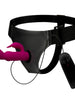 Ham Strap - On HARNESS ATTRACTION - VINCENT, cu dubla penetrare, cu vibrator rabbit, 4 cm si 15 cm