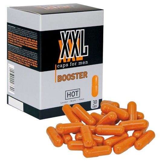 Capsule HOT XXL Caps for men BOOSTER, pentru potență și performanțe sexuale îmbunătățite, 30 buc
