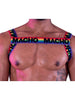 Ham elastic MACHO - Double Harness, culoare Pride, mărime universală