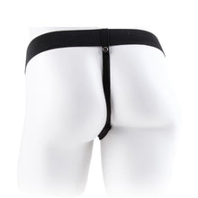 Ham Strap-On FETISH FANTASY SERIES Vibrating Hollow, design realist, mini bullet inclus, cu telecomandă, culoarea pielii, 17.8 cm