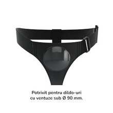 Ham Strap-On PRETTY LOVE Bobby, universal, compatibilitate cu diverse accesorii, culoare negru