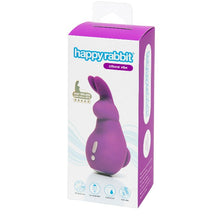 Vibrator mini Happy Rabbit - Clitoral, pentru stimularea clitorisului, 11.5 cm, mov