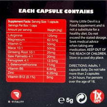 Capsulă GOLDMAX Horny Little Devil, pentru bărbați, susține potența și erecțiile puternice, 1 capsulă