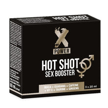 Afrodisiac natural XPOWER Hot Shot Sex Booster, formulă premium pentru stimularea libidoului și intensificarea experiențelor intime - 1 cutie cu 3 bucăți