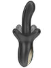 Vibrator dublu IBIZA Biting and Thrusting Vibrator, 10 funcții de mușcături, 10 funcții de penetrare automată, negru