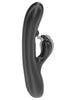 Vibrator rabbit IBIZA Rolling Ball Rabbit Vibrator, cu stimulator clitoris în formă de perlă, 7 funcții de vibrație, negru