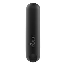 Vibrator bullet INDEEP Clio, pentru stimularea clitorisului, cu 10 functii de vibratie, rezistent la apa IPX7, culoare negru