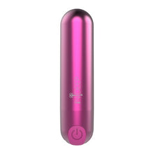 Vibrator bullet INDEEP Clio, pentru stimularea clitorisului, cu 10 functii de vibratie, rezistent la apa IPX7, culoare magenta