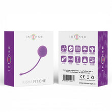 Bilă kegel INTENSE Kisha Fit One, din silicon medical, fără ftalați, culoare mov, dimensiuni 4 x 13 cm