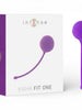 Bilă kegel INTENSE Kisha Fit One, din silicon medical, fără ftalați, culoare mov, dimensiuni 4 x 13 cm