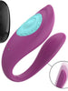 Vibrator dublu INTENSE ANNIE, pentru stimularea clitorisului și punctului G, control prin telecomandă, 10 funcții de vibrație, mov