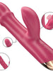 Vibrator multifuncțional INTENSE CHLOE, 10 funcții de vibrație, 7 funcții de pulsații, 10 funcții de mișcare internă, roșu