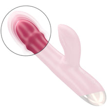 Vibrator multifuncțional INTENSE CHLOE, 10 funcții de vibrație, 7 funcții de pulsații, 10 funcții de mișcare internă, roșu