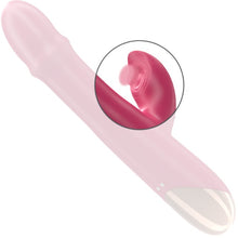 Vibrator multifuncțional INTENSE CHLOE, 10 funcții de vibrație, 7 funcții de pulsații, 10 funcții de mișcare internă, roșu