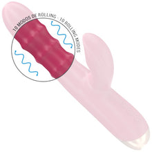 Vibrator multifuncțional INTENSE CHLOE, 10 funcții de vibrație, 7 funcții de pulsații, 10 funcții de mișcare internă, roșu