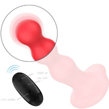 Vibrator INTENSE CODY, cu bază de fixare în formă de inimă, control prin telecomandă, 10 funcții de vibrație, roșu