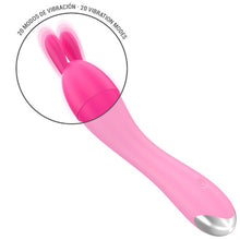 Vibrator INTENSE Cher, cu 20 funcții de vibrație, 4 capete interschimbabile, design ergonomic, rezistent la apă, culoare roz, 18.2 cm