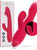 Vibrator rabbit INTENSE DUA Multifunction, cu 8 funcții de penetrare automată, 8 funcții de pulsații, 8 funcții de oscilații, roșu