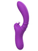 Vibrator dublu INTENSE HARRY, cu funcție de simulare sex oral, 20 funcții de vibrație, design curbat pentru stimularea punctului G, mov