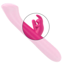 Vibrator rabbit INTENSE JULIETA, din silicon premium, pentru stimularea clitorisului și punctului G, 10 funcții de vibrație, culoarea roz