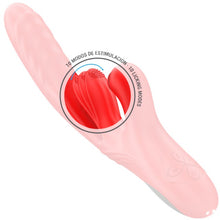 Vibrator multifuncțional INTENSE KAROL, 3 funcții de penetrare automată, 10 funcții de oscilare, 7 funcții de aspirare, roșu