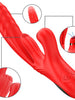 Vibrator multifuncțional INTENSE KAROL, 3 funcții de penetrare automată, 10 funcții de oscilare, 7 funcții de aspirare, roșu