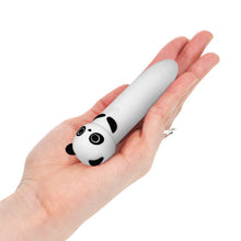 Stimulator clitoris INTENSE Poh Panda Vibrating Bullet, în formă de ursuleț panda, 8 funcții de vibrație, alb cu negru
