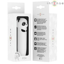 Stimulator clitoris INTENSE Poh Panda Vibrating Bullet, în formă de ursuleț panda, 8 funcții de vibrație, alb cu negru