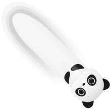 Stimulator clitoris INTENSE Poh Panda Vibrating Bullet, în formă de ursuleț panda, 8 funcții de vibrație, alb cu negru