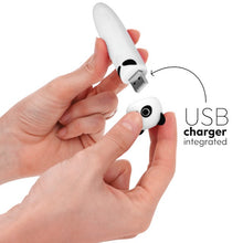 Stimulator clitoris INTENSE Poh Panda Vibrating Bullet, în formă de ursuleț panda, 8 funcții de vibrație, alb cu negru