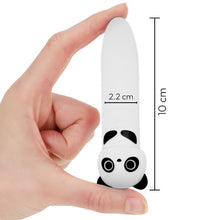 Stimulator clitoris INTENSE Poh Panda Vibrating Bullet, în formă de ursuleț panda, 8 funcții de vibrație, alb cu negru