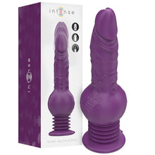 Vibrator INTENSE Tatum Multifunction, cu funcție de penetrare automată, 9 funcții de vibrație, rezistent la apă, mov