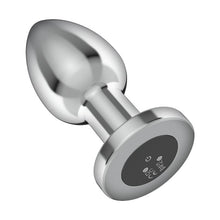 Vibrator anal INTENSE Vibrating Anal Plug L, control prin telecomandă, 10 funcții de vibrație, lungime 10.1 cm, argintiu