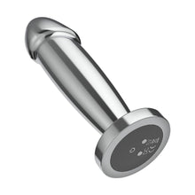 Vibrator anal INTENSE Vibrating Anal Plug S, control prin telecomandă, 10 funcții de vibrație, lungime 10 cm, argintiu