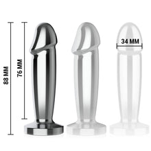 Vibrator anal INTENSE Vibrating Anal Plug S, control prin telecomandă, 10 funcții de vibrație, lungime 10 cm, argintiu