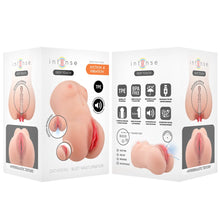Masturbator realistic INTENSE Catherine, simulare vaginală, cu sunete integrate, 10 funcții de vibrație, rezistent la apă, culoarea pielii