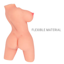 Masturbator realistic cu sâni INTENSE Jesse, simulare texturată vaginală și anală, din TPE, culoarea pielii