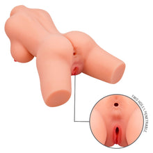 Masturbator realistic cu sâni INTENSE Jesse, simulare texturată vaginală și anală, din TPE, culoarea pielii