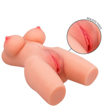 Masturbator realistic cu sâni INTENSE Jesse, simulare texturată vaginală și anală, din TPE, culoarea pielii