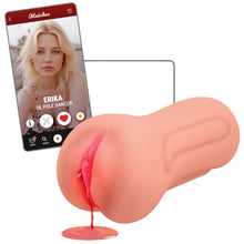Masturbator realistic INTENSE Erika Virgin Masturbator, simulare vaginală, cu funcție de sângerare, din TPE, culoarea pielii