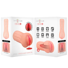 Masturbator realistic INTENSE Erika Virgin Masturbator, simulare vaginală, cu funcție de sângerare, din TPE, culoarea pielii