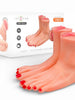 Masturbator manual INTENSE Gabbie Two Piece Foot, cu design anatomic al picioarelor, interior texturat, culoarea pielii, din TPE