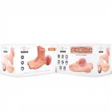 Masturbator manual INTENSE Gabbie Two Piece Foot, cu design anatomic al picioarelor, interior texturat, culoarea pielii, din TPE