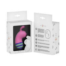 Stimulator clitoris INTENSE WILLIE, in forma de albinuta, cu functii de vibratie intense si silentioase, rezistent la apa IPX7, roz si verde