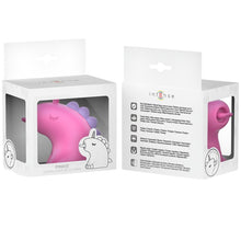 Stimulator clitoris INTENSE PINKIE, in forma de unicorn, cu functii de vibratie reglabile, rezistent la apa IPX7, culoarea fucsia