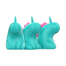 Stimulator clitoris INTENSE TRIXIE, in forma de unicorn, cu functii de vibratie reglabile, rezistent la apa IPX7, culoarea verde