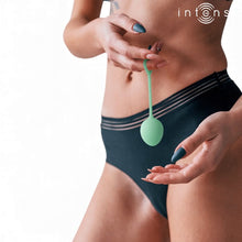 Set 3 bile kegel INTENSE Charli, pentru tonifierea mușchilor pelvieni, 3 dimensiuni, rezistente la apă, verde jad